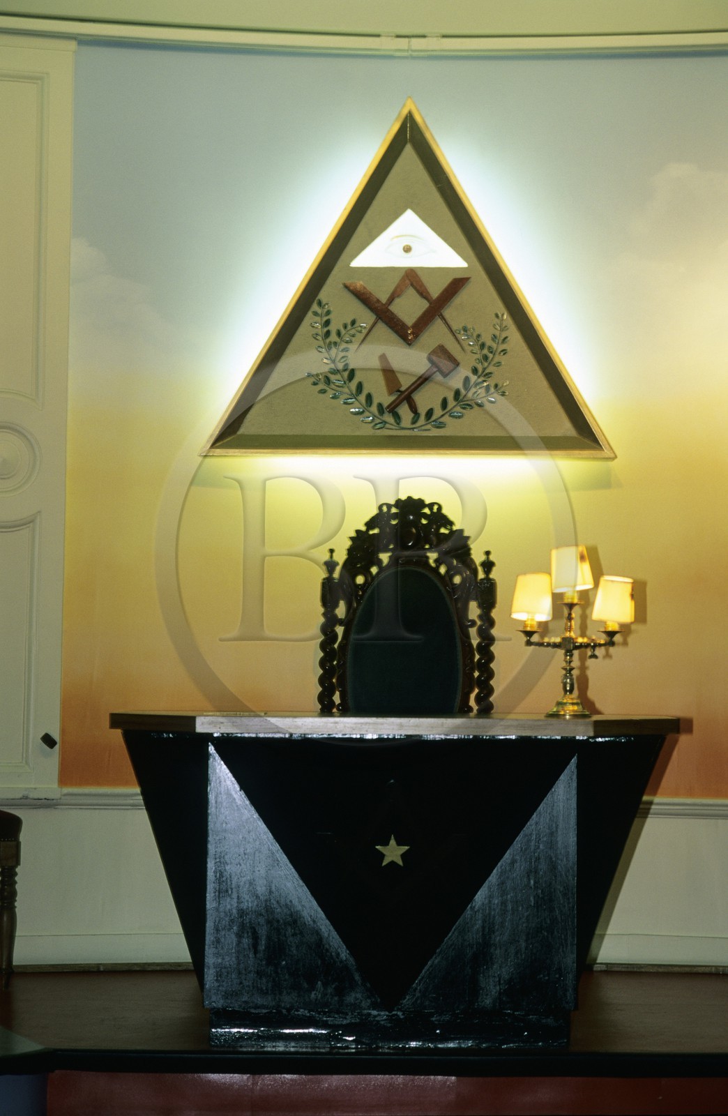 France, Paris, Cadet Street, Masonic Temple at the Grand Orient de France (main French Masonic order)