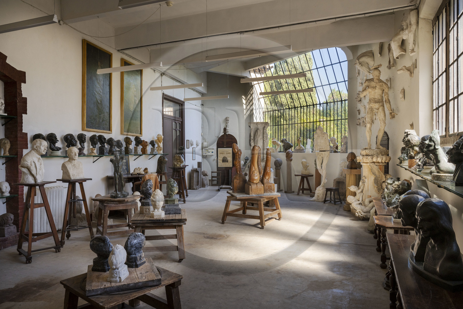 France, Alpes-Maritimes (06), Mandelieu-la-Napoule, chateau de La Napoule (XII-XIXe siècle), ancien atelier de sculpture de Henry Clews