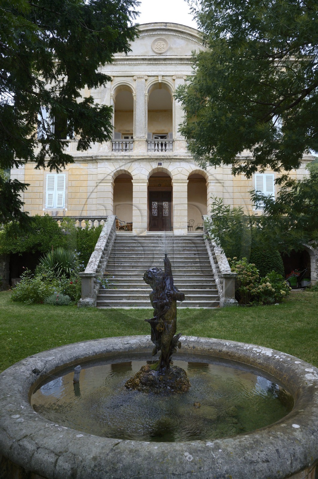 France, Haute Corse, Cap Corse, Sisco, the Villa Saint-Pierre (Palazzi or House of American) whose first owner made his fortune in the gold mines in Venezuela
