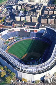 Etats-Unis, New York, le Bronx, le Yankee Stadium, (vue aérienne)