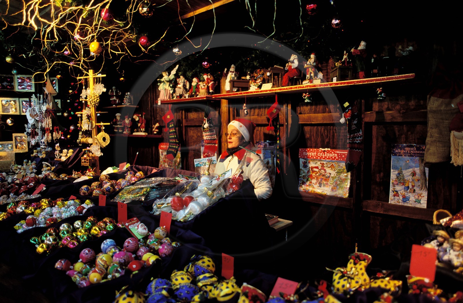 France, Bouches du Rhone, Les Baux de Provence village, labelled Les Plus Beaux Villages de France (The Most Beautiful Villages of France), Christmas market