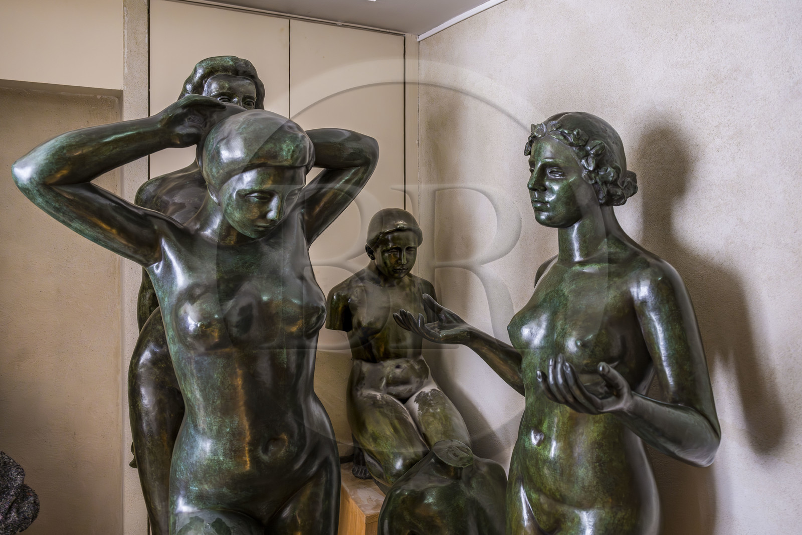 France, Paris, Musée Maillol art museum, sculpture by Aristide Maillol from the permanent collection temporarily stored