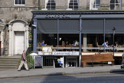 Royaume-Uni, Ecosse, Edimbourg, New Town, restaurant dans le quartier georgien