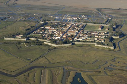 France, Charente-Maritime (17), citadelle de Brouage   (vue aérienne)