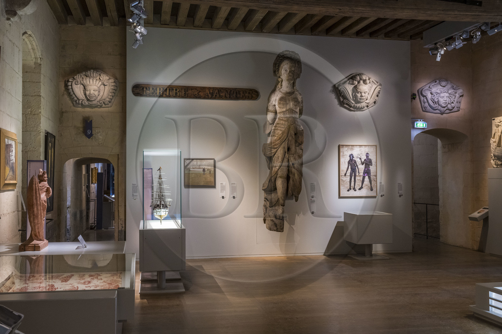 France, Loire Atlantique, Nantes, Bouffay district, the castle of the Dukes of Brittany, Nantes History Museum, rooms dedicated to the slave trade