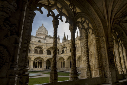 Portugal, Lisbon, Belem, Hieronymites Monastery (Mosteiro dos Jeronimos), listed as World Heritage by UNESCO, the cloister