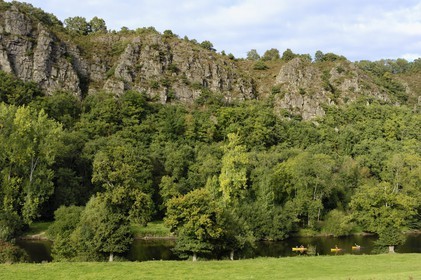 France, Calvados (14), la Suisse normande, Clécy, kayaks sur l'Orne