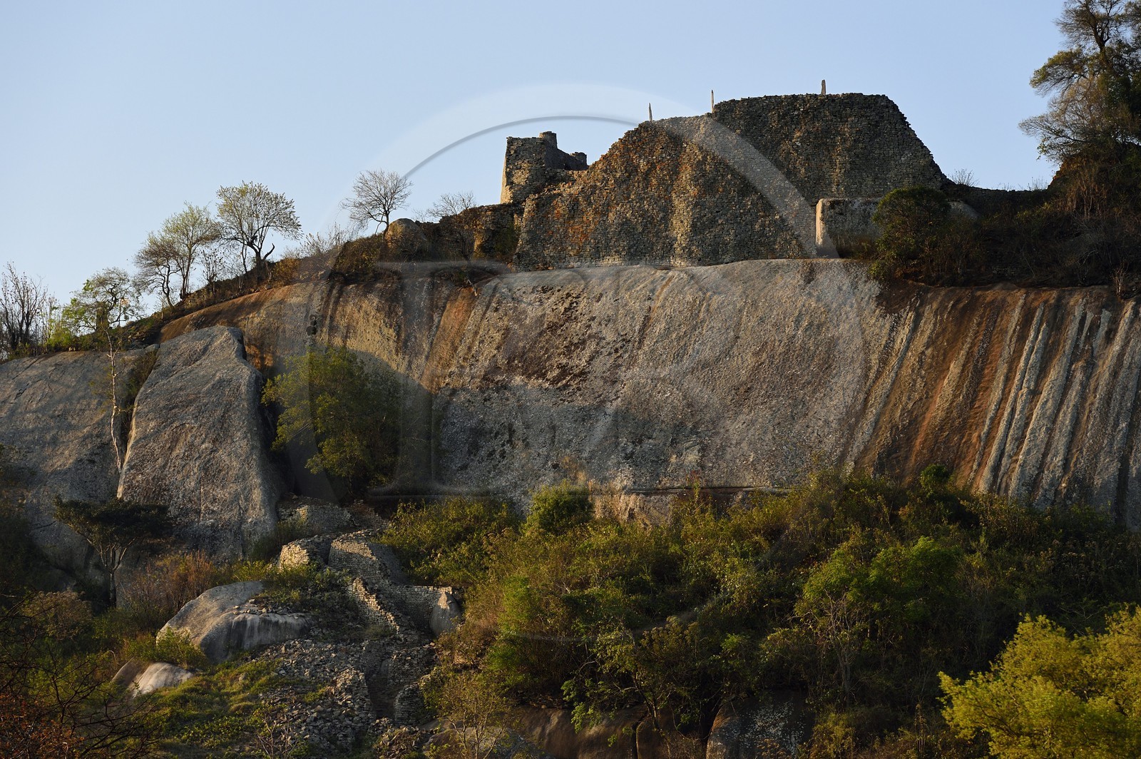 Zimbabwe, province de Masvingo, les ruines du site archéologique du Grand Zimbabwe, classé Patrimoine Mondial de l'UNESCO, Xème au XVème siècle, les Ruines de la colline (Hill Complex)