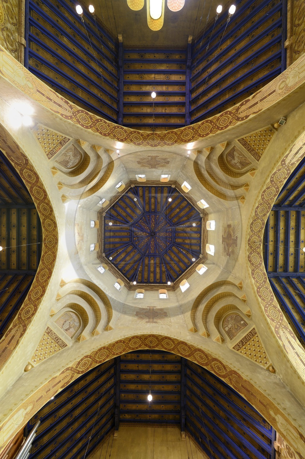 France, Marne, Reims, the Saint-Nicaise church built in 1923 in the Chemin Vert garden city