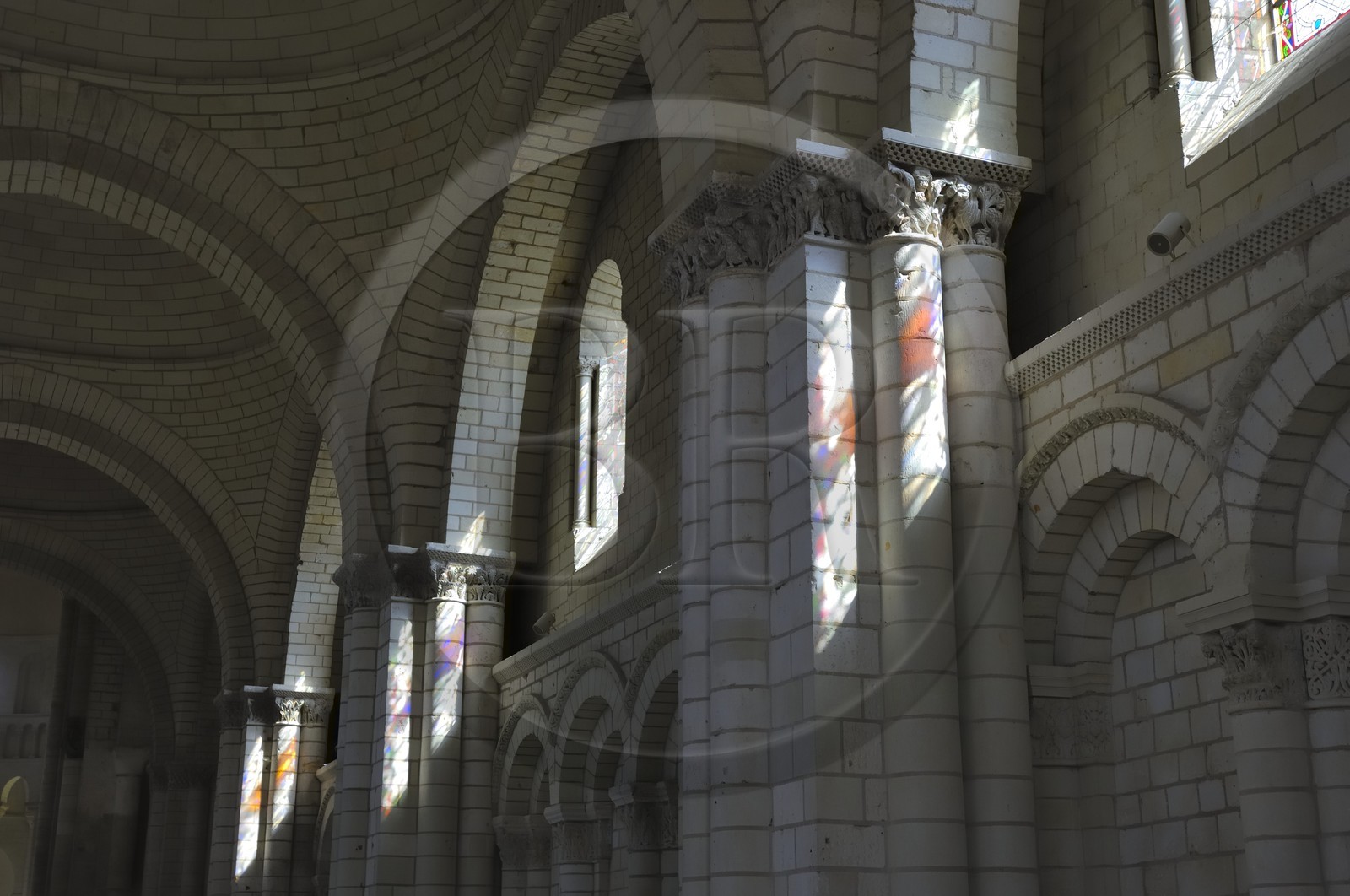 France, Maine et Loire (49), Vallée de la Loire classée Patrimoine Mondial de l' UNESCO, Fontevraud-l'Abbaye, abbaye de Fontevraud, l'église abbatiale