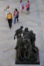 Suisse, Bâle, le musée des Beaux-Arts Kunstmuseum, les Bourgeois de Calais de Rodin