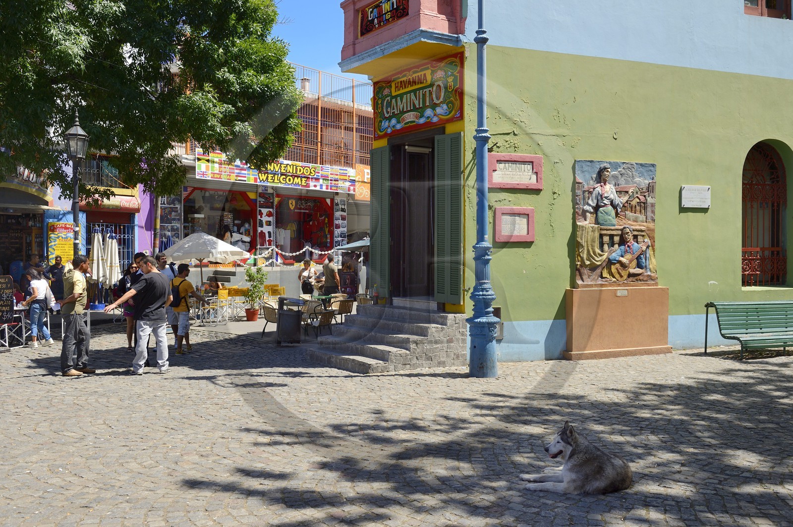 Argentina, Buenos Aires, La Boca district, the Caminito street