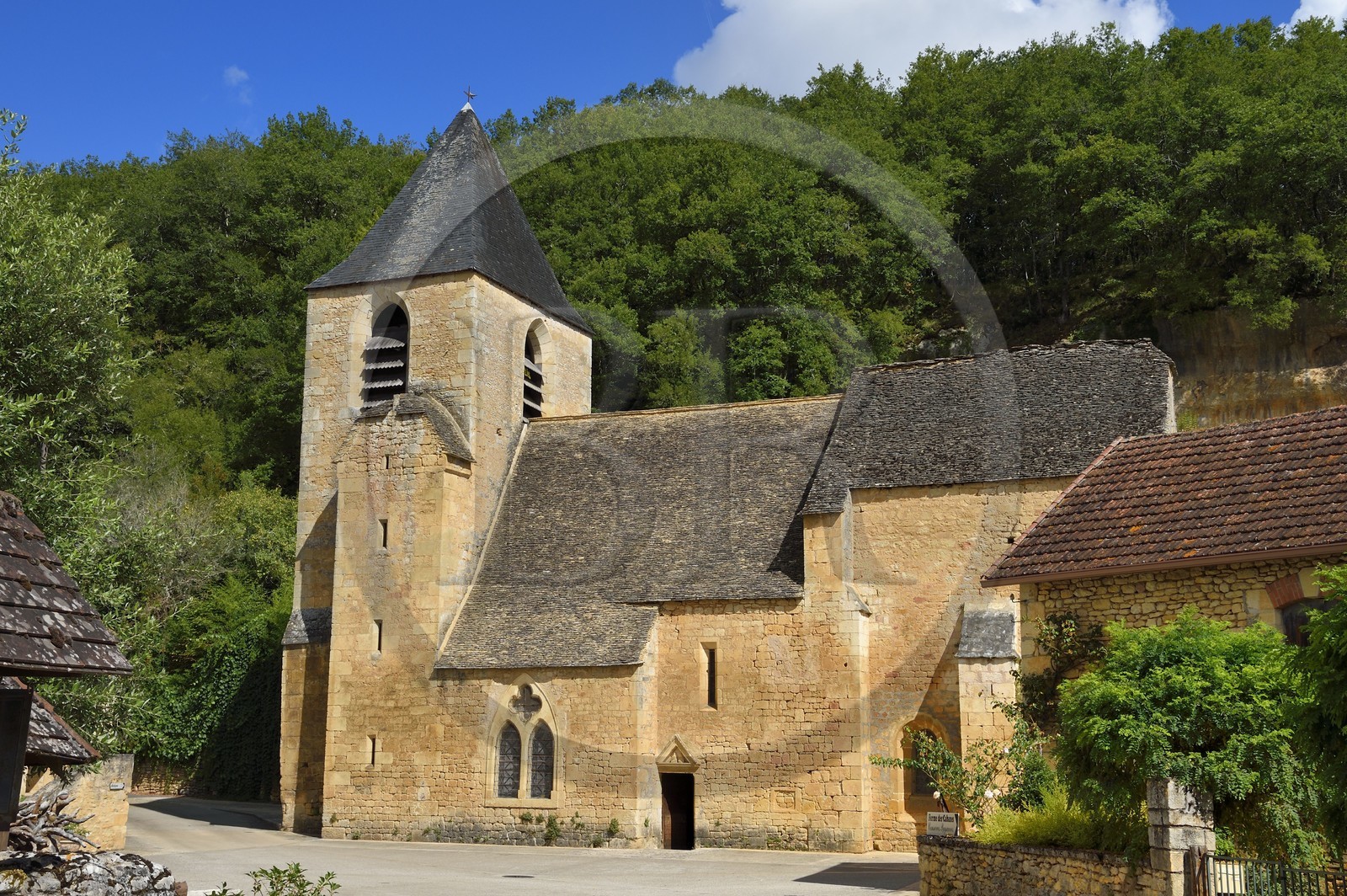France, Dordogne (24), Périgord Noir, vallée de la Vézère, église de Valojoulx