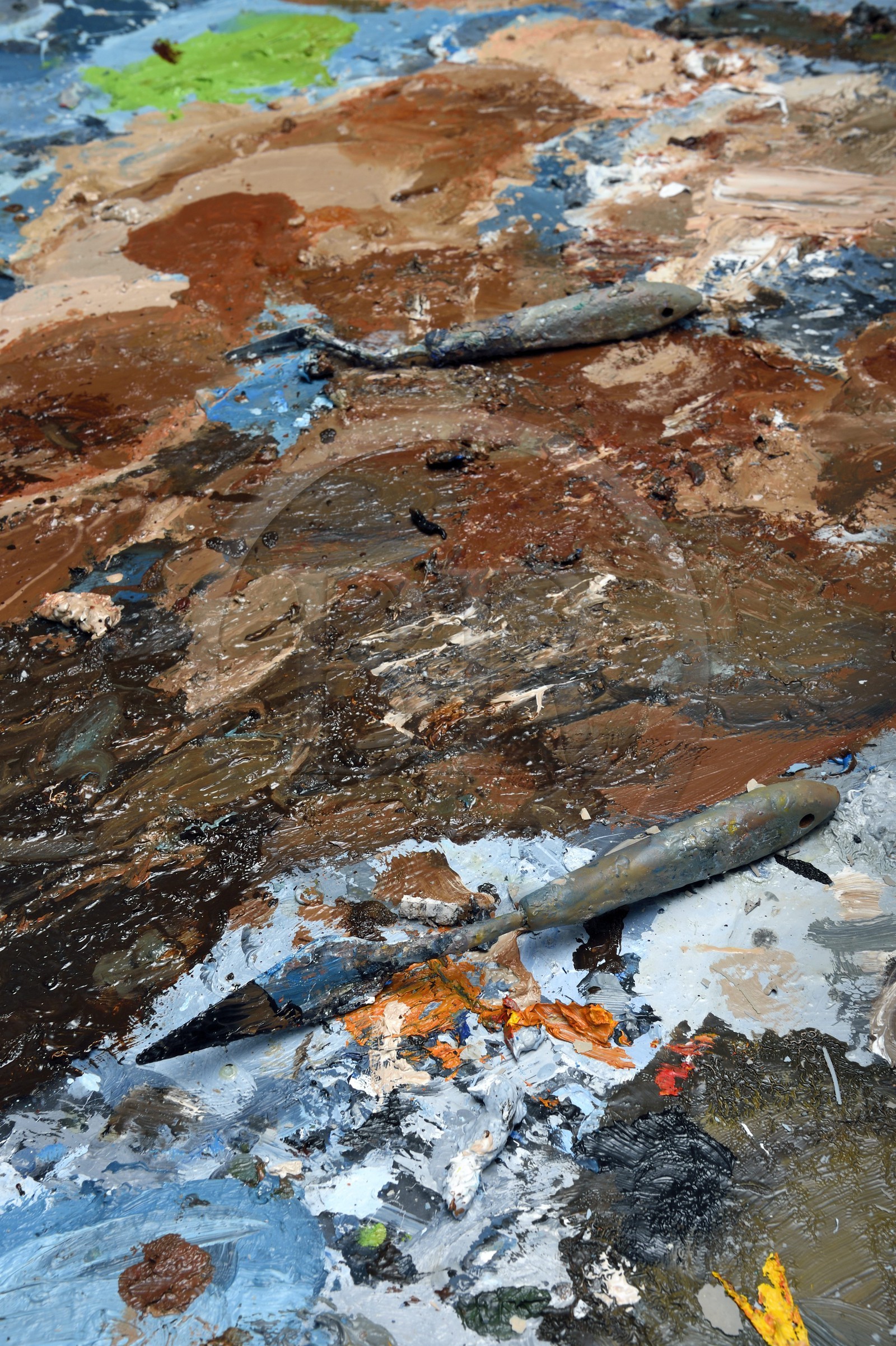 France, Val-de-Marne, Yvry-sur-Seine, Workshop of Fred Kleinberg, work for the exhibition Odyssée (Odyssey)