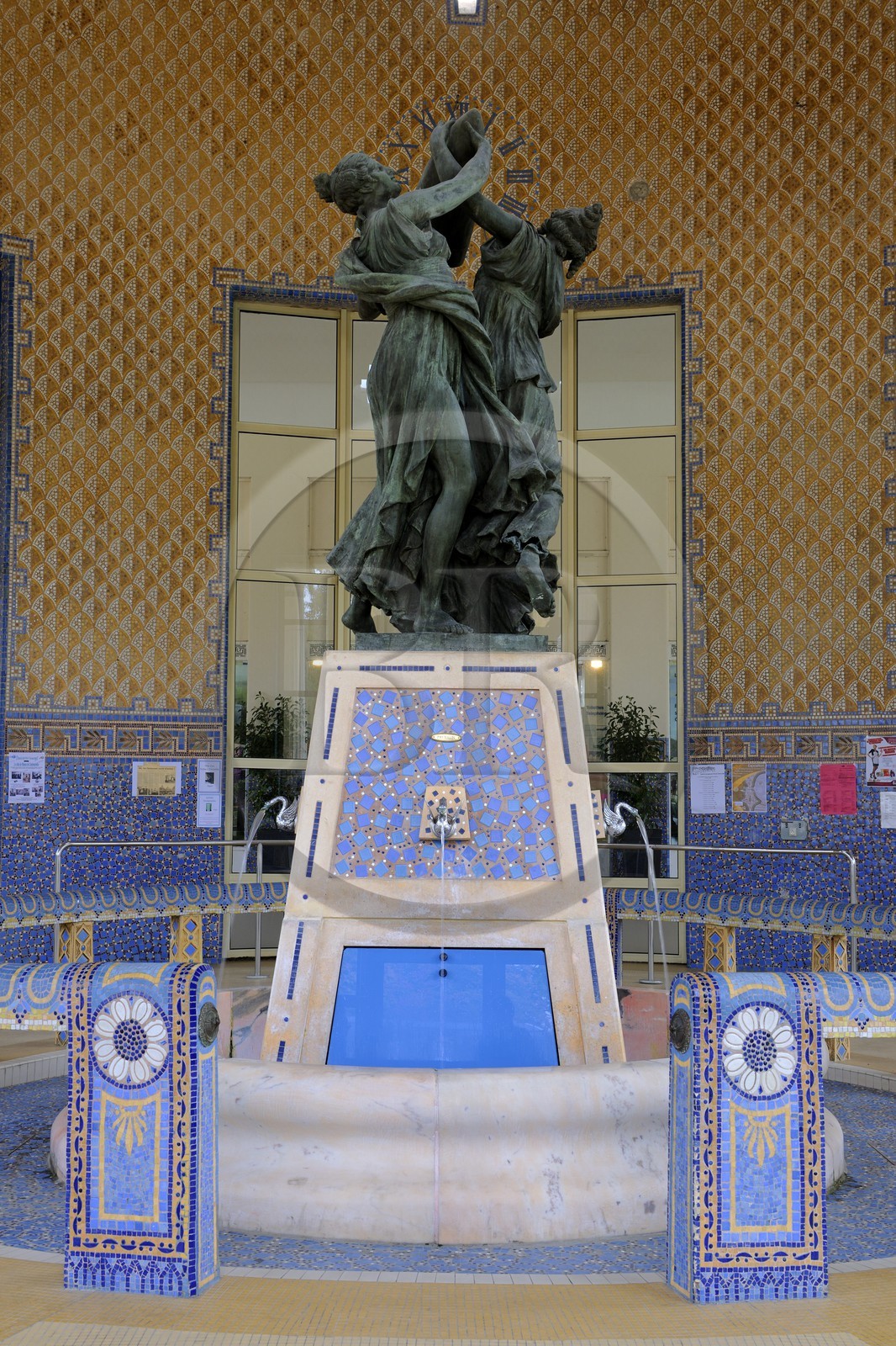 France, Vosges (88), Contrexéville, centre thermal, le Pavillon des Sources