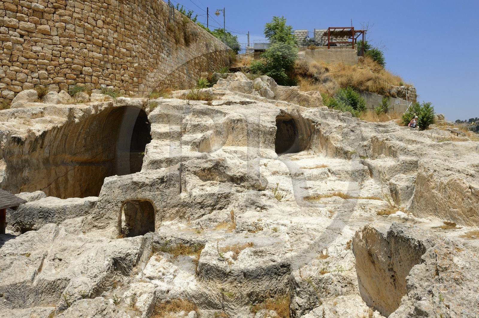 Israel, Jérusalem, ville sainte, la Cité de David au sud de la vieille ville, les fouilles Weill sur les tombes présumées de la maison de David