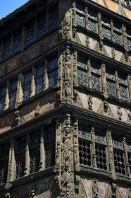 France, Bas Rhin, Strasbourg, old town listed as World Heritage by UNESCO, place de la cathedrale, the Kammerzell House from the 15th-16th century