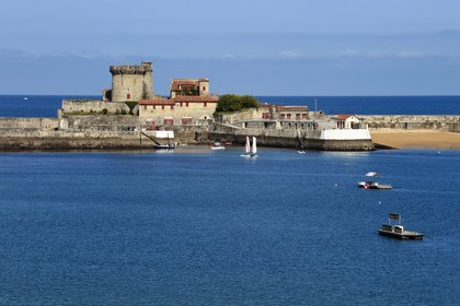 France, Pyrenees Atlantiques, Basque Country coast, Ciboure, the fort of Socoa built under Louis XIII reworked by Vauban in the bay of Saint-Jean-de-Luz