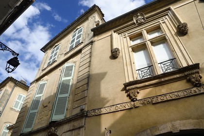 France, Bouches-du-Rhône (13), Arles, quartier de la Roquette, Hotel de Divonne datant du XVIIIe siècle
