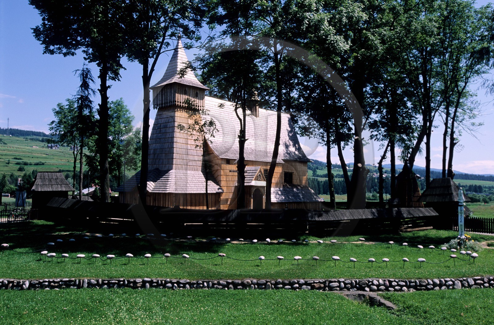 Pologne, région de la Petite Pologne, Debno, église en bois classée Patrimoine Mondial de l'UNESCO