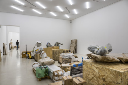 France, Vaucluse (84), Avignon, Collection Lambert, Musée d'Art Contemporain, préparation d'une exposition