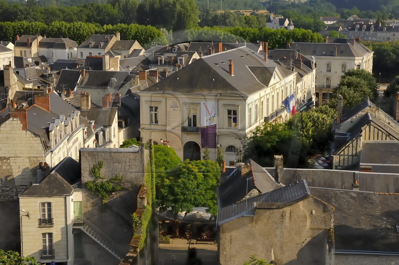 France, Indre et Loire, Loire Valley listed as World Heritage by UNESCO, Chinon, City Hall in the heart of the old town