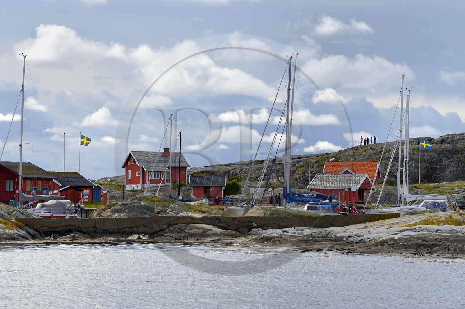 Suède, Västra Götaland, Väderöarna (iles météo) au large de Fjällbacka, le petit port