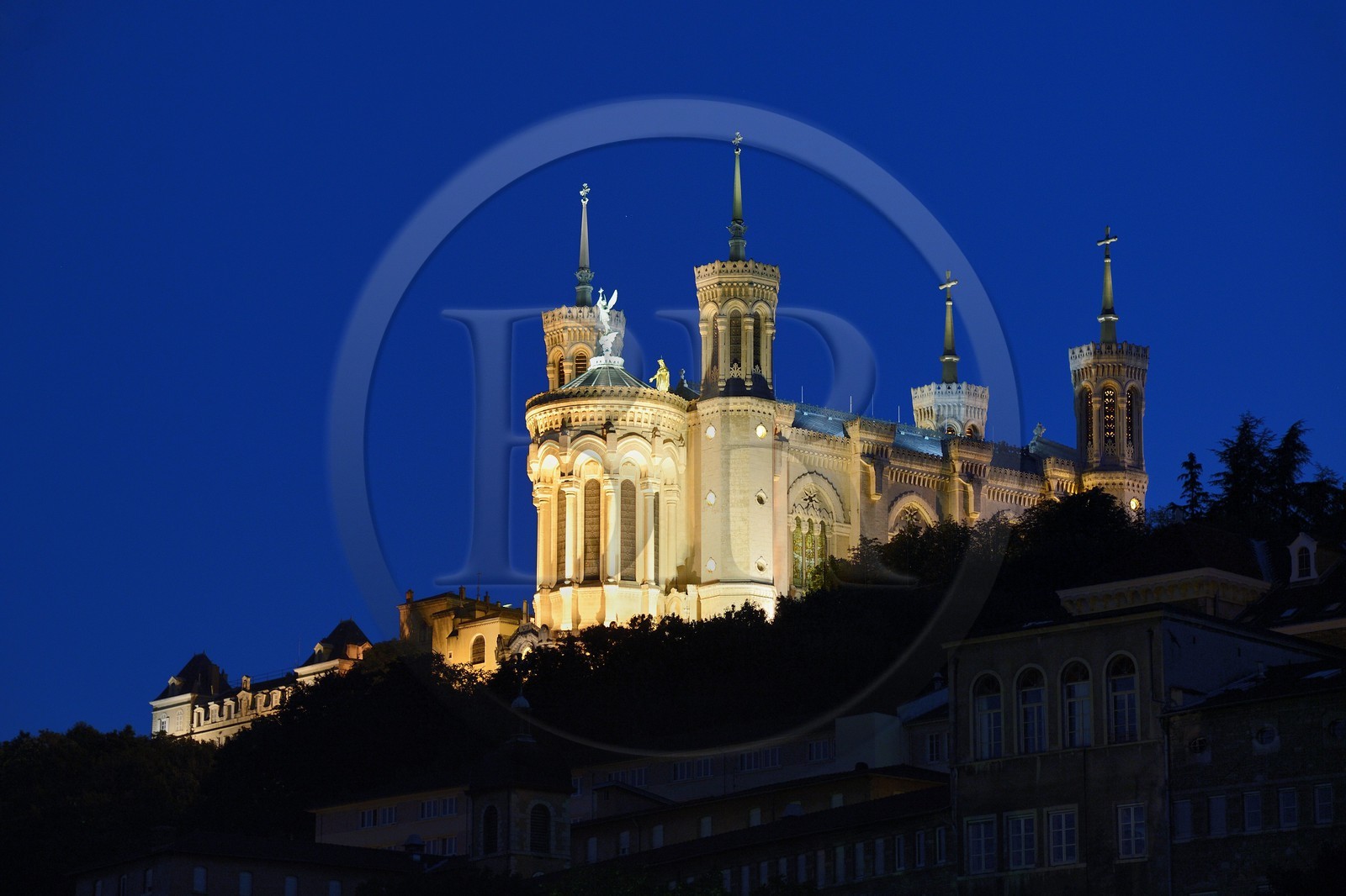 France, Rhône (69), Lyon, site historique classé Patrimoine Mondial de l'UNESCO, Basilique Notre Dame de Fourvière
