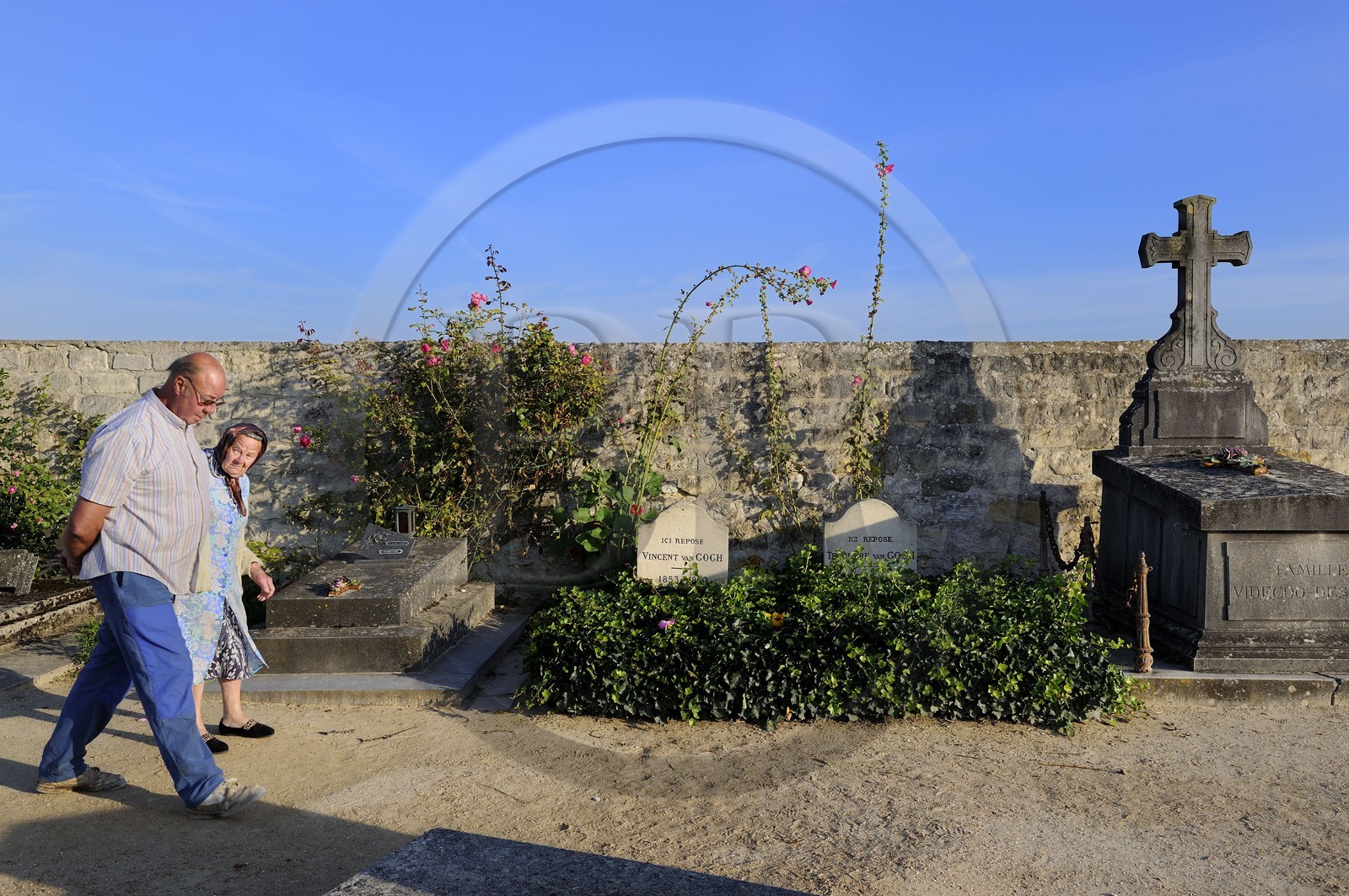 France, Val d'Oise, French Vexin Regional Natural Park, Auvers sur Oise cemetery, Vincent and Theodore Van Gogh graves