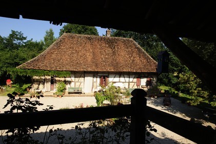 France, Saône et Loire (71), Bruailles, chambres d'hôtes La Ferme de Marie-Eugénie, ferme traditionnelle bressane