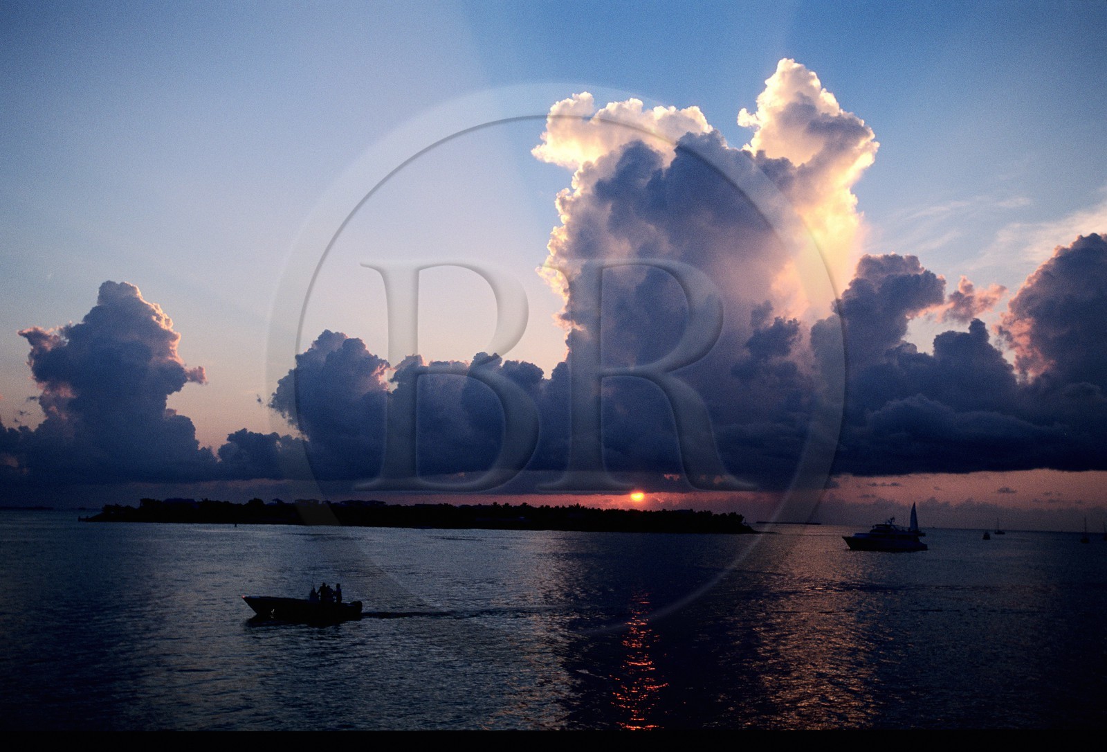 Etats-Unis, Floride, Key West, coucher de soleil depuis le Pier House