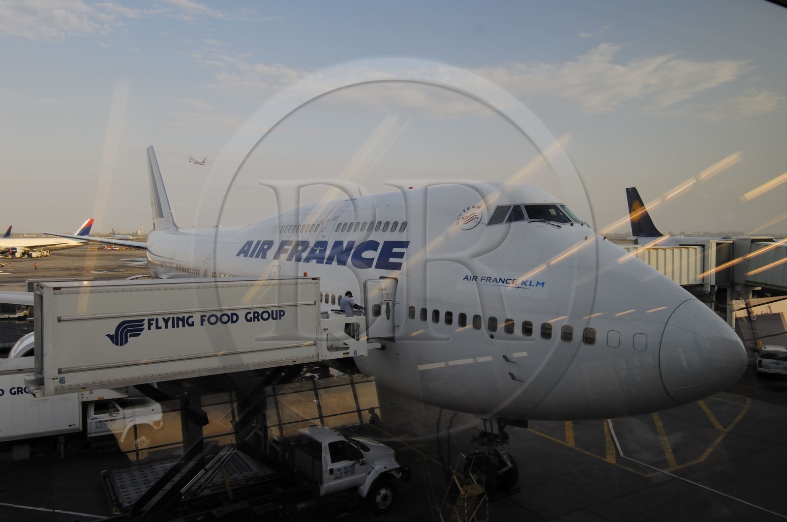 Etats-Unis, New York, aeroport de JFK, avion boeing 747 d'Air France