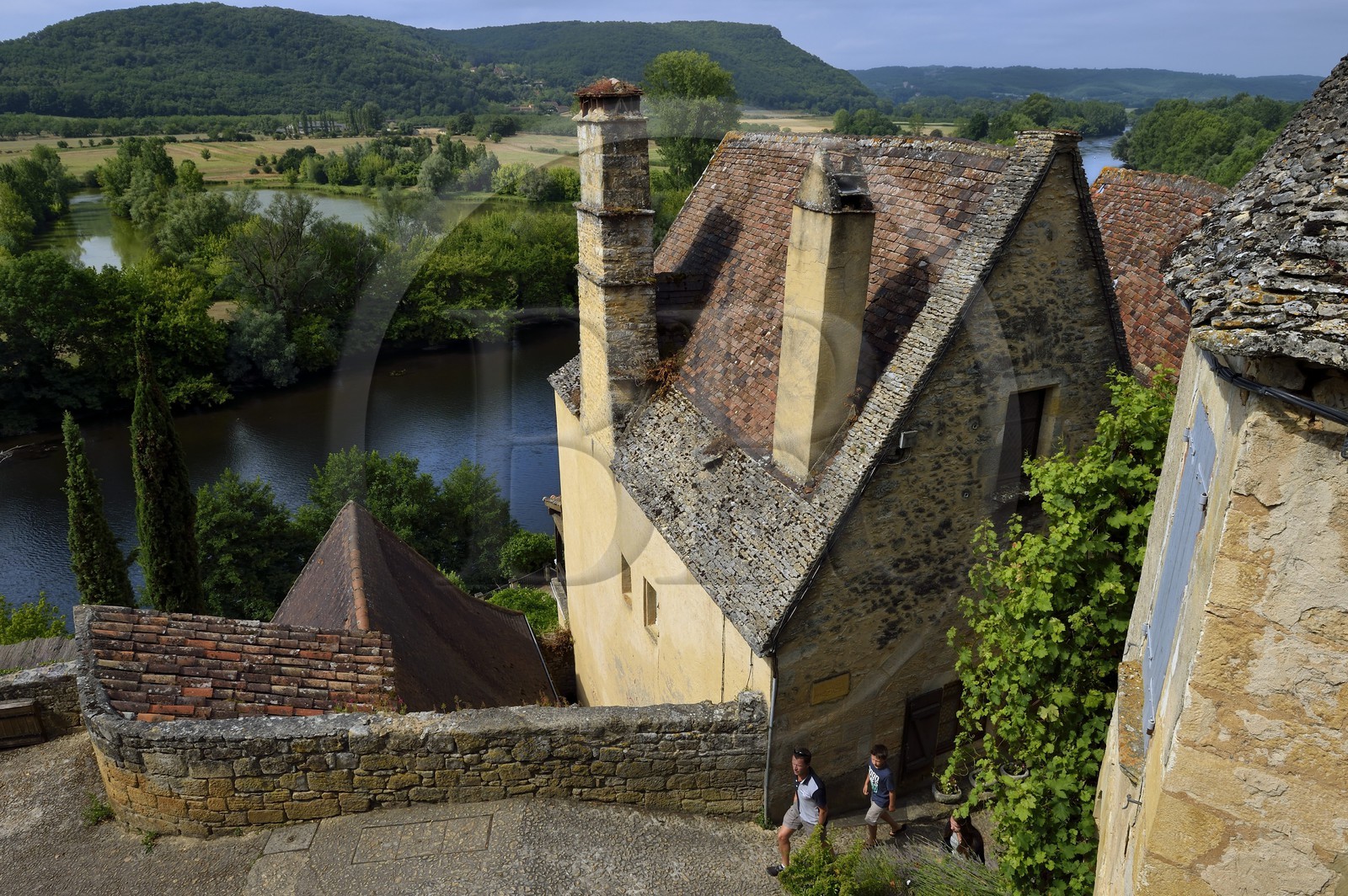 France, Dordogne (24), Périgord Noir, vallée de la Dordogne, Beynac-et-Cazenac, labellisé Les Plus Beaux Villages de France, rue Tibal Lo Garel