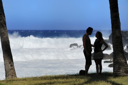France, île de la Réunion, la côte sud, plage de Grand-Anse