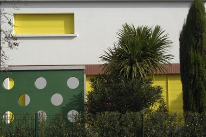 France, Charente-Maritime (17), Royan, détail d'une maison du quartier Foncillon