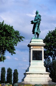 France, Saone et Loire, Mâcon, Lamartine statue on the Lamartine esplanade
