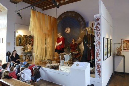 France, Morbihan (56), forêt de Brocéliande, Concoret, le château de Comper qui abrite les expositions du Centre de l'imaginaire arthurien