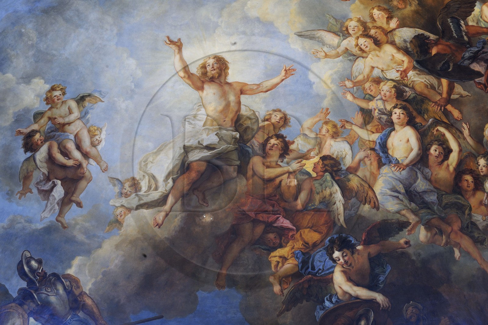 France, Yvelines, Chateau de Versailles, listed as World Heritage by UNESCO, the Royal Chapel, the chapel vault