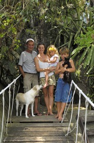 Brazil, Rio de Janeiro State, Paraty, Catimbau island, the family of Maria Irene Campers who lives on the island Catimbau