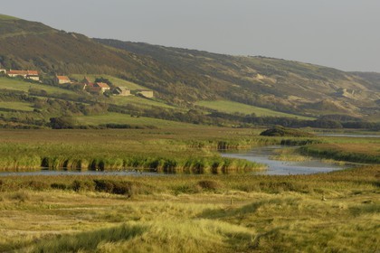 France, Manche, Cotentin, La Hague, cove of Vauville, the pool of Vauville