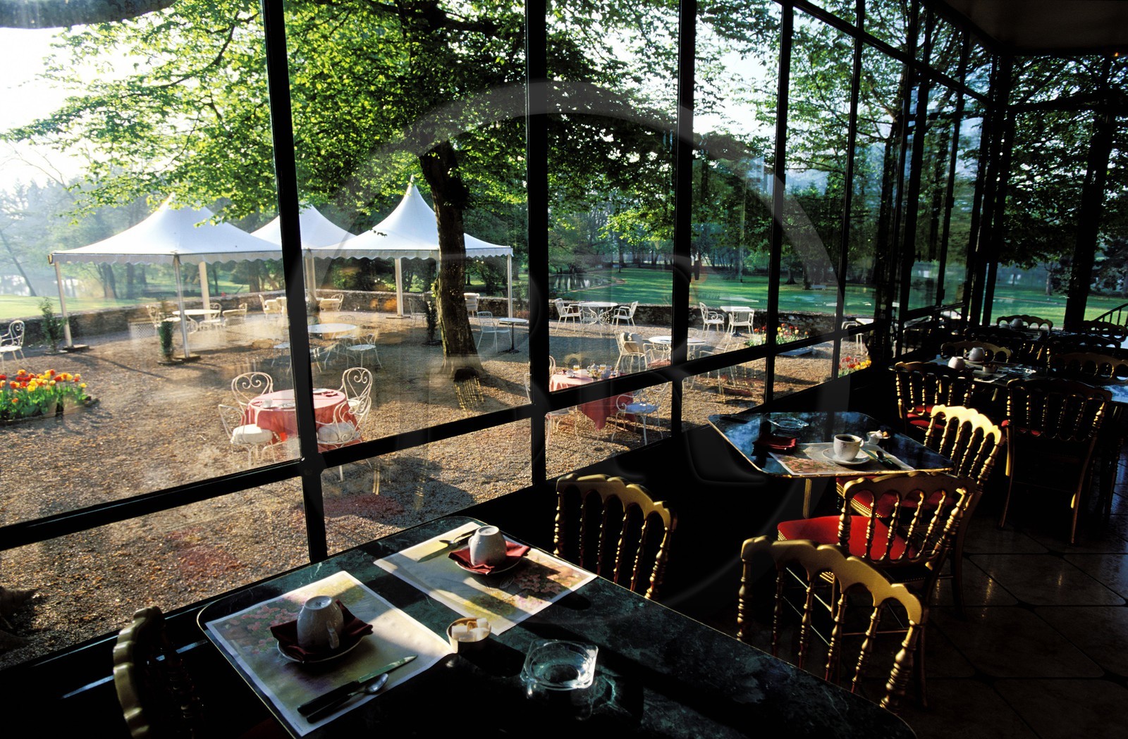 France, Haute-Saône (70), village de Gray, l' hôtel restaurant du château de Rigny