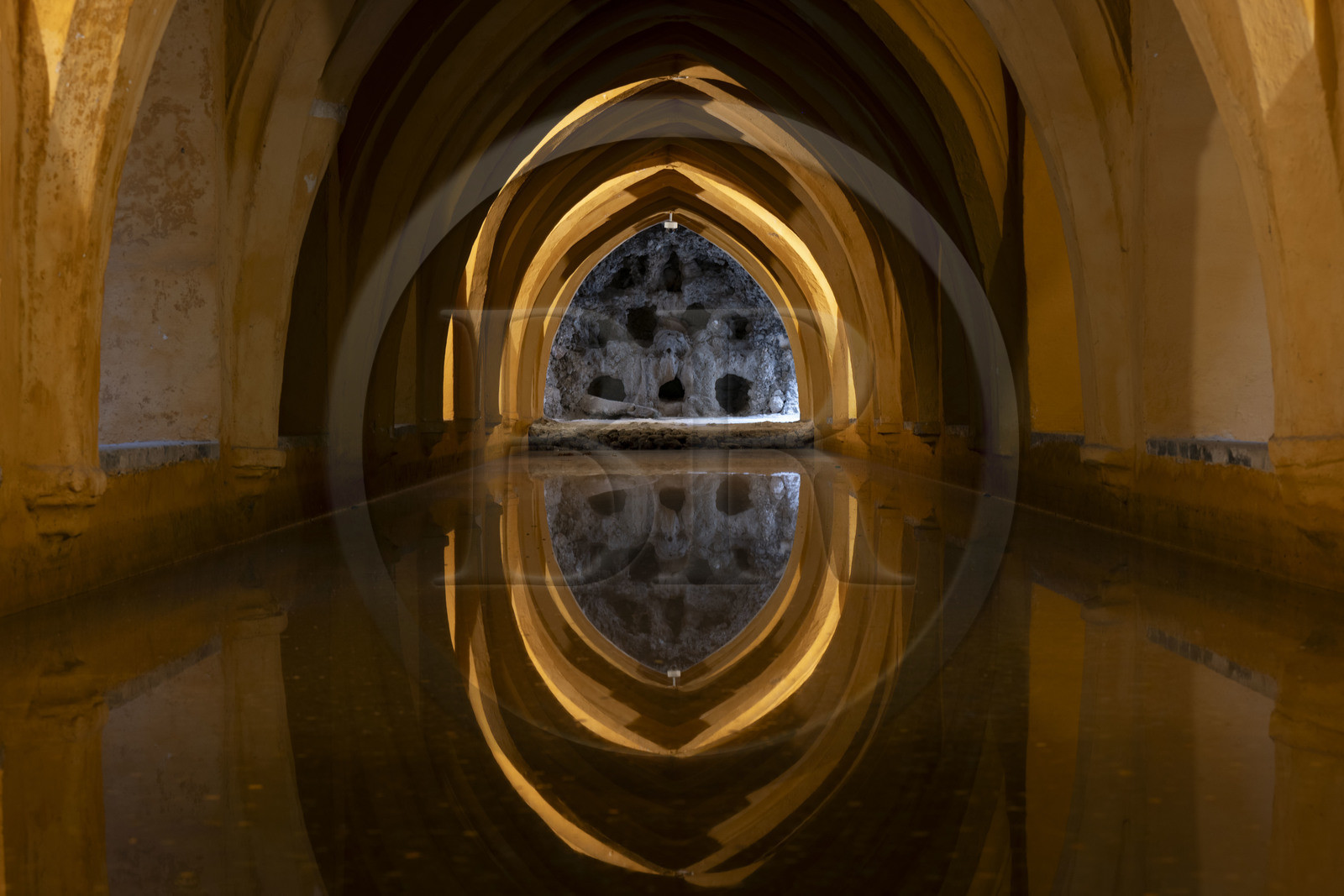 Spain, Andalusia, Seville, the Alcazar of Seville (Reales Alcazares de Sevilla), listed as World Heritage by UNESCO, Royal Baths of Dona Maria de Padilla