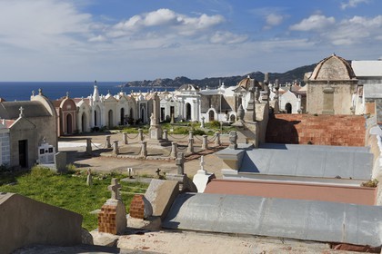 France, Corse-du-Sud (2A), Bonifacio, Ville Haute, cimetière marin de San Franzé