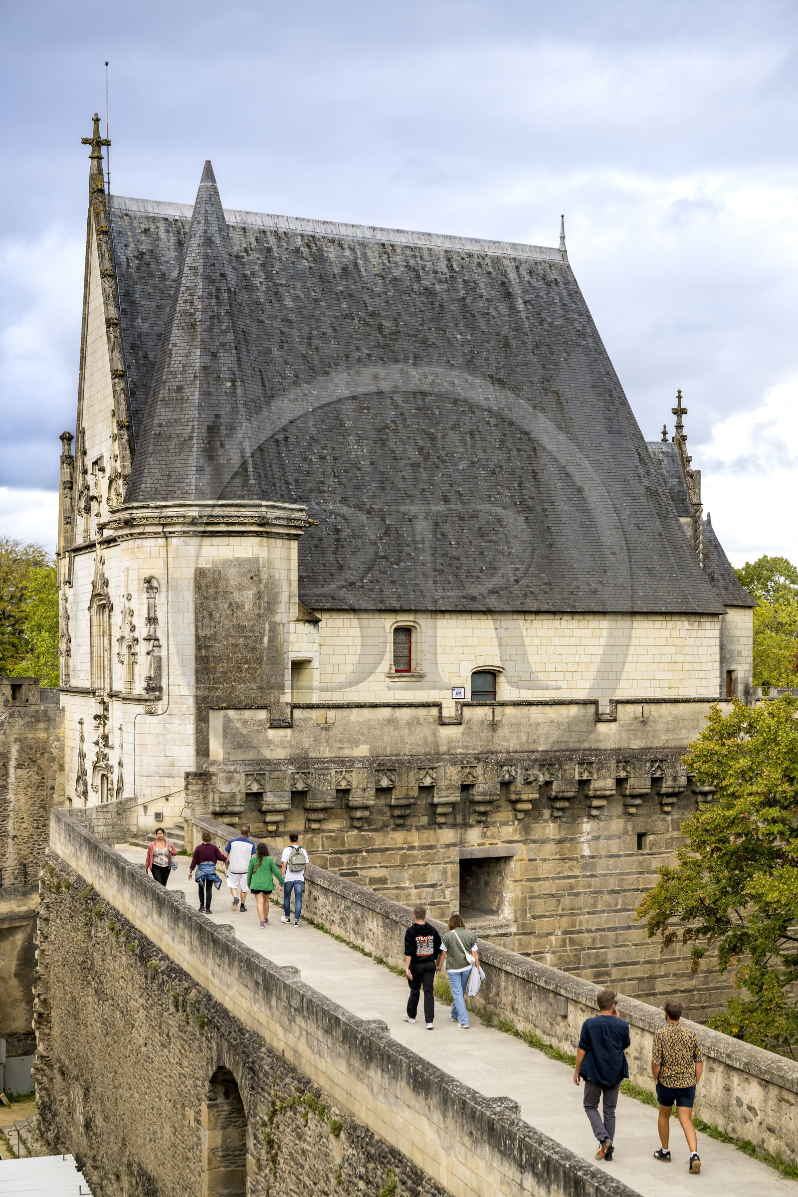France, Loire-Atlantique (44), Nantes, quartier du Bouffay, le chateau des Ducs de Bretagne, la tour du Fer à Cheval