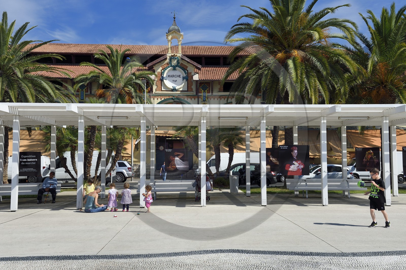 France, Alpes-Maritimes, Menton, municipal covered market