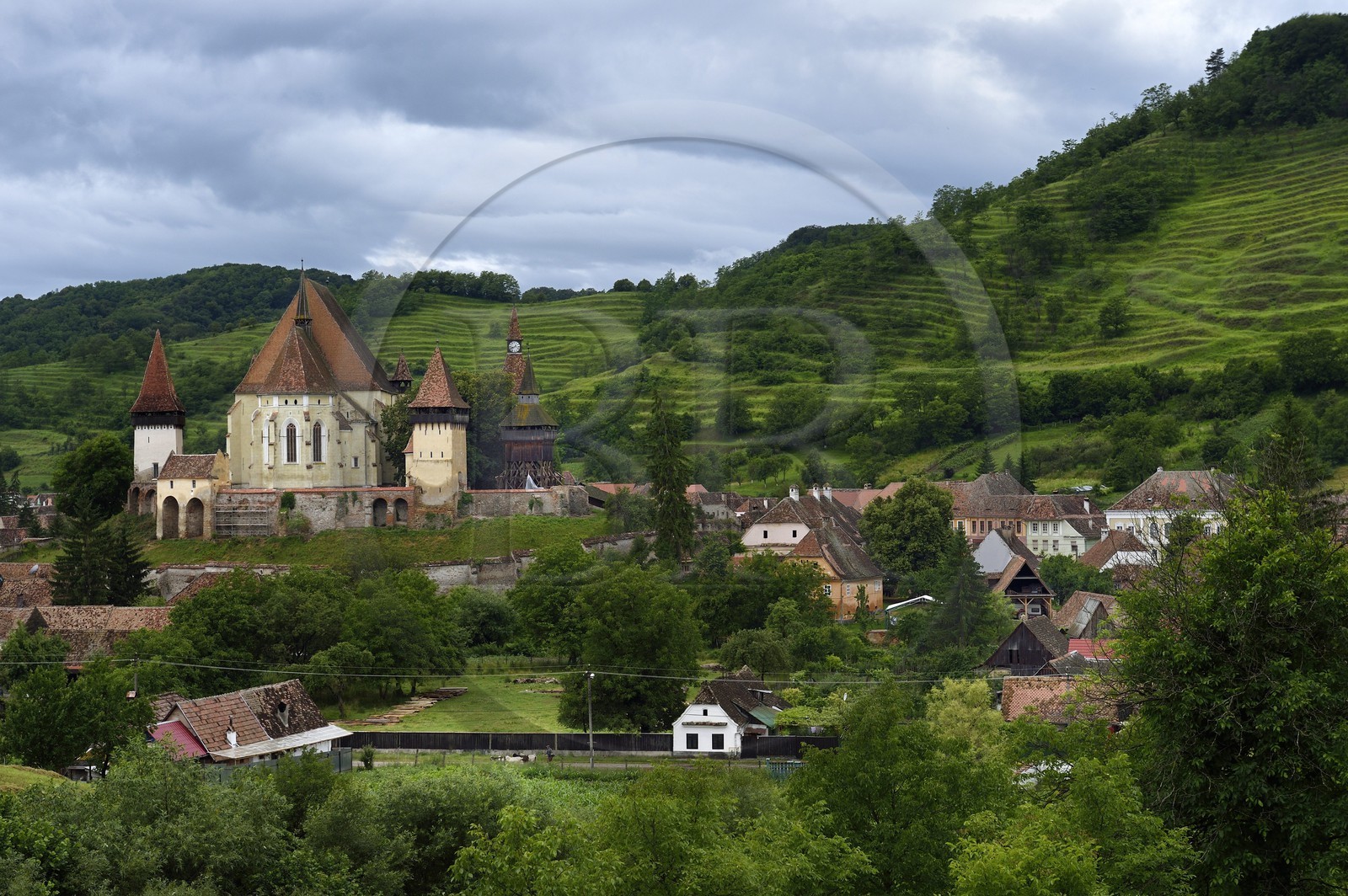 Roumanie, Transylvanie, Biertan, église fortifiée classée Patrimoine Mondial de l'UNESCO