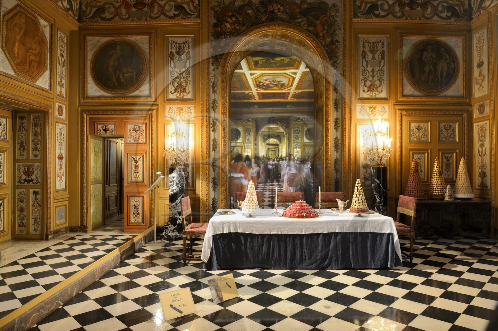 France, Seine-et-Marne (77), Maincy, le château de Vaux-le-Vicomte, la salle des buffets