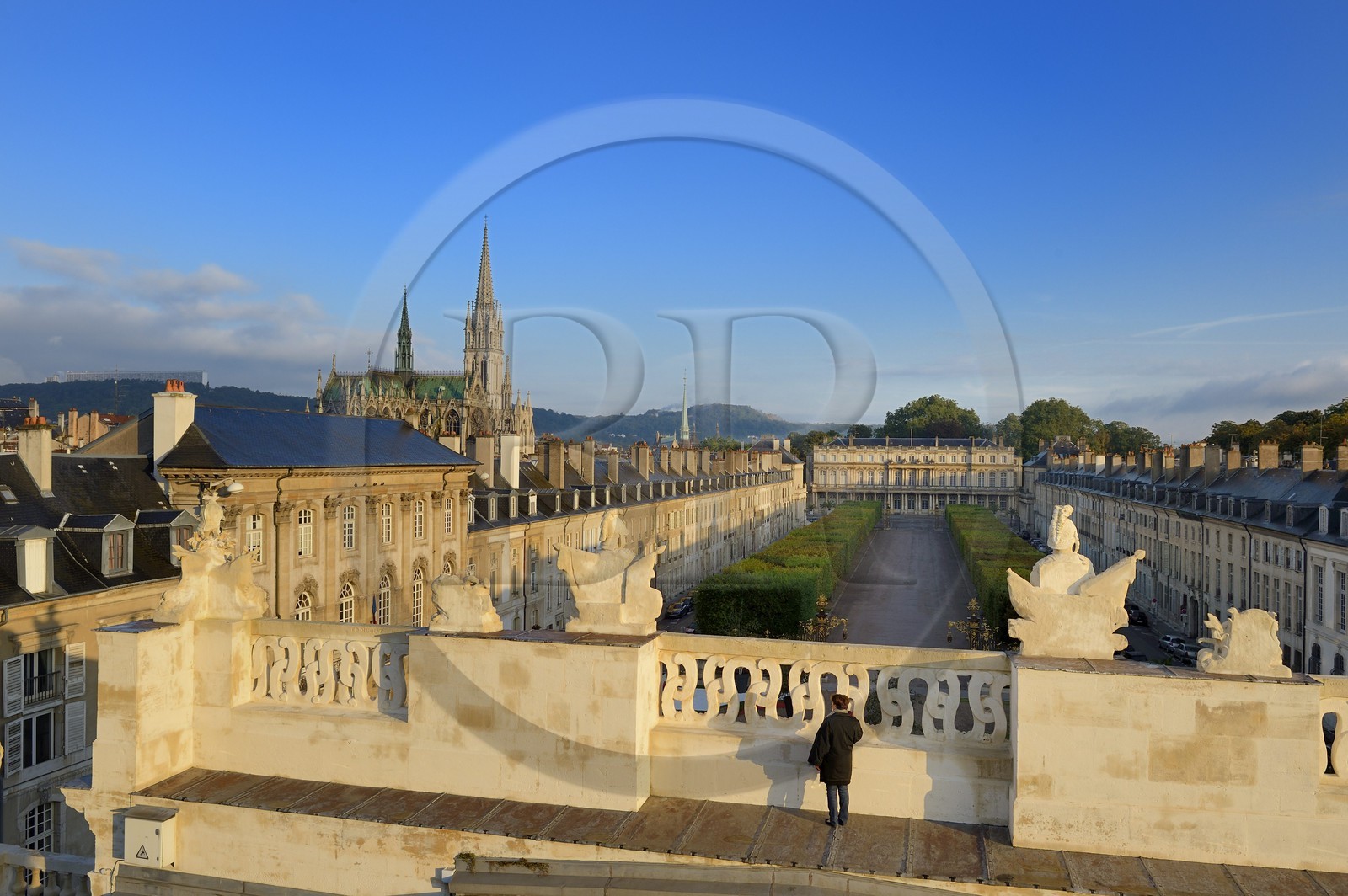 France, Meurthe-et-Moselle (54), Nancy, Palais du Gouvernement sur la place de la Carrière et la basilique Saint-Epvre