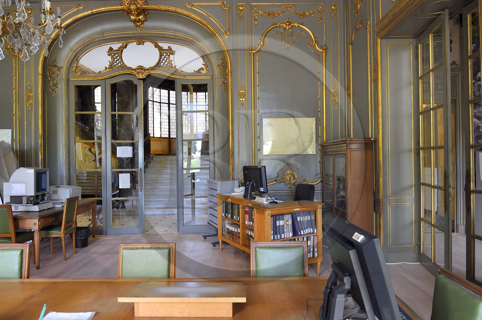 France, Alpes-Maritimes (06), Nice, colline de Fabron, la Villa des Palmiers appelé par la suite Palais de Marbre qui abrite aujourd'hui les archives municipales