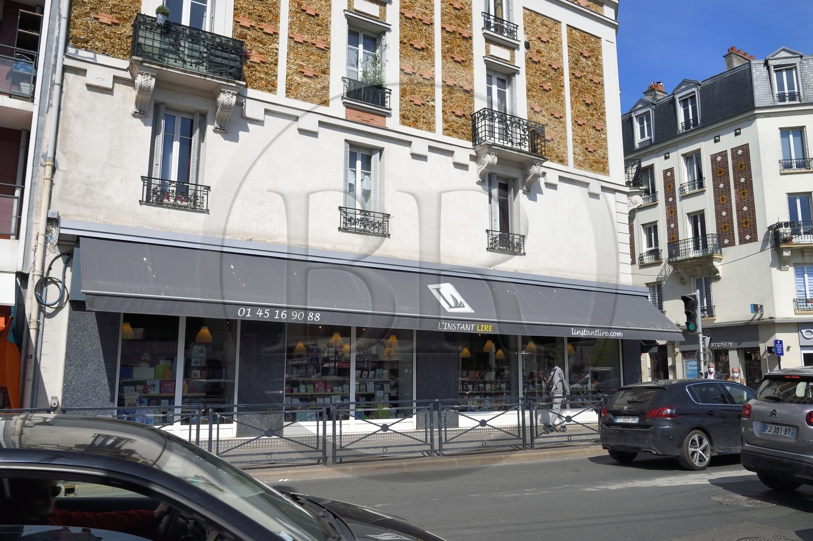 France, Val-de-Marne (94), Champigny-sur-Marne, la librairie L'Instant Lire au centre ville